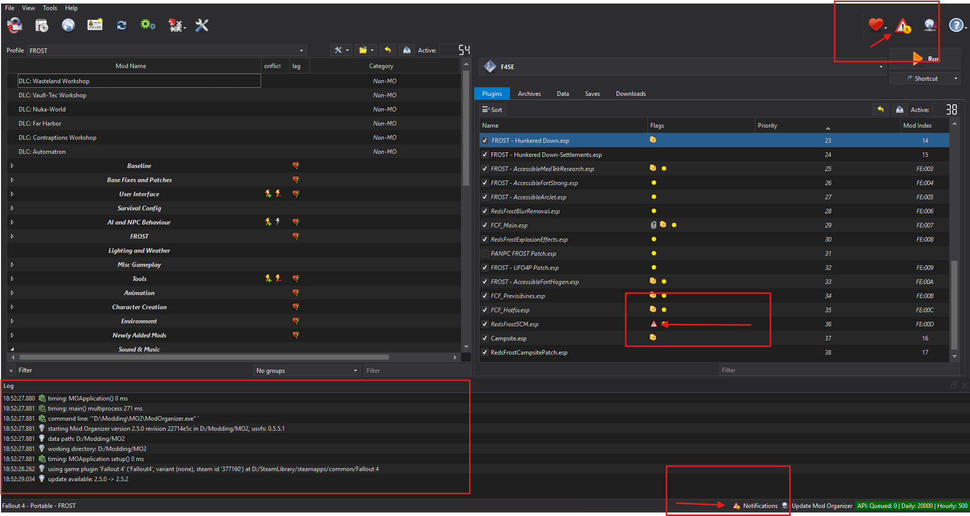 mo2 profiles menu