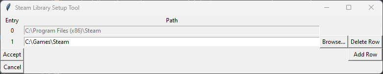 Steam Library Tool Setup